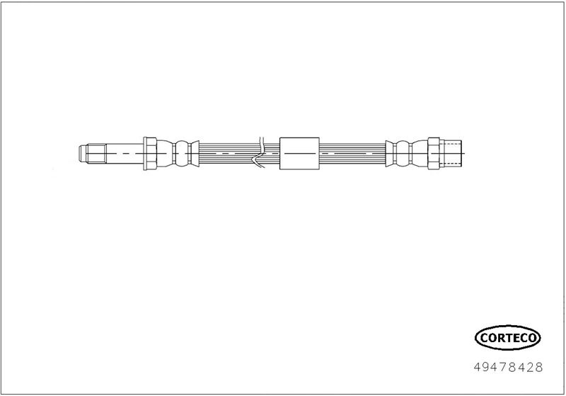 CORTECO 49478428 Fren Sistemleri Fren Hortumları - BMW 5 (F10) uyumlu