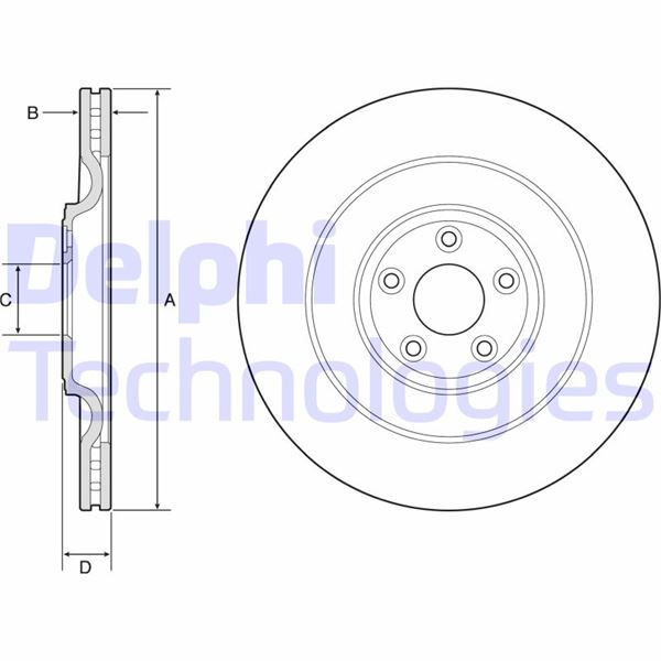 DELPHI BG9194C Fren Sistemleri Fren Diski - JAGUAR F-TYPE Cabrio (X152) uyumlu
