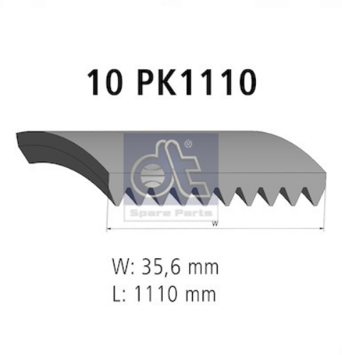 DT Spare Parts 2.15413 Motor Kayış