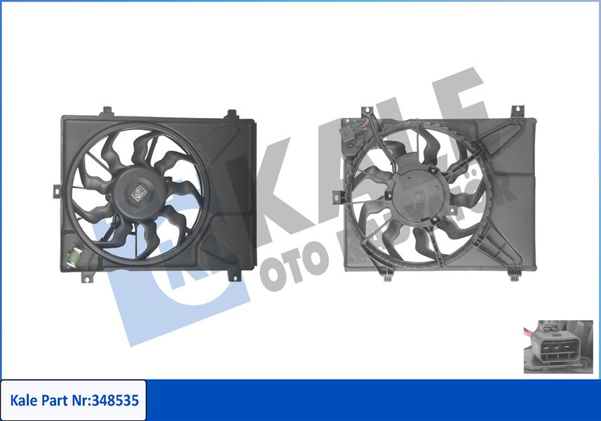 KALE OTO RADYATÖR 348535 Soğutma Sistemi Fan - HYUNDAI i10 I (PA) uyumlu