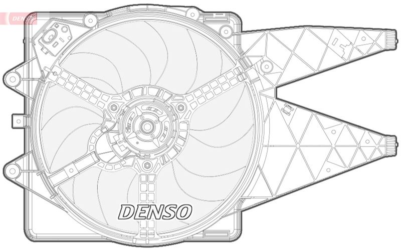 DENSO DER09092 Soğutma Sistemi Fan - FIAT GRANDE PUNTO (199_) uyumlu
