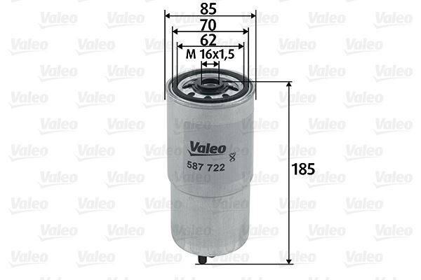 VALEO 587722 Yakıt Sistemi Yakıt Filtresi - BMW 3 (E36) uyumlu