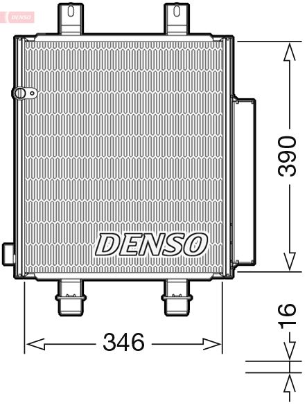 DENSO DCN35004 İklimlendirme Sistemi Klima Radyatörü - DAIHATSU CUORE VII (L275_, L285_, L276_) uyumlu