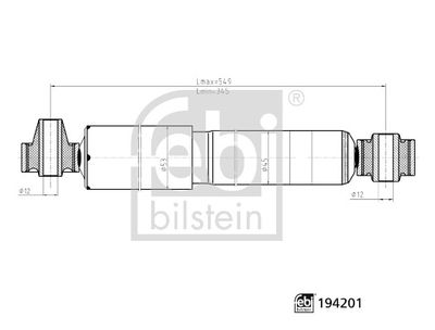 FEBI BILSTEIN 194201 Süspansiyon Sistemi Amortisör - FIAT DOBLO Cargo (263_) uyumlu