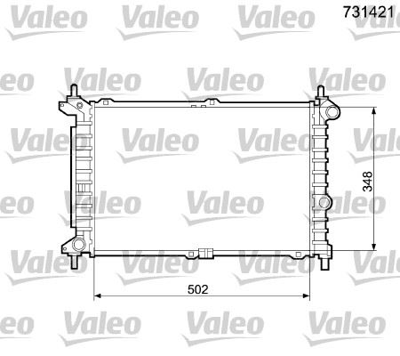 VALEO 731421 Soğutma Sistemi Su Soğutucu & Parçaları - OPEL ASTRA F Station wagon (T92) uyumlu