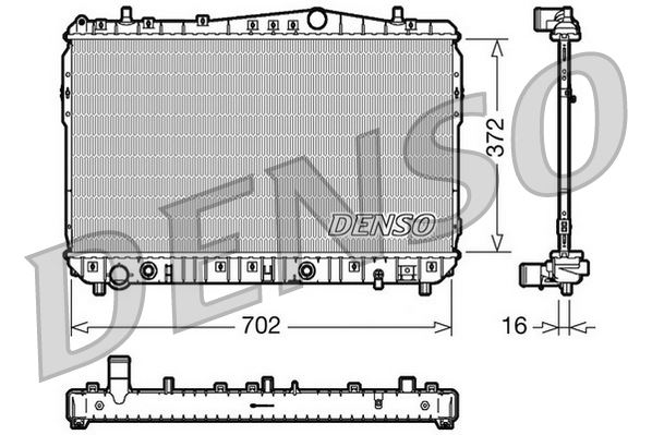 DENSO DRM15002 Soğutma Sistemi Su Soğutucu & Parçaları - CHEVROLET LACETTI (J200) uyumlu