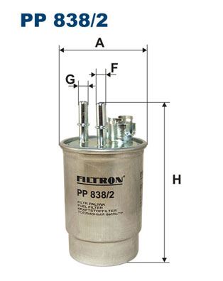 FILTRON PP 838/2 Yakıt Sistemi Yakıt Filtresi - FORD FOCUS I (DAW, DBW) uyumlu