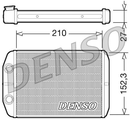 DENSO DRR09073 İklimlendirme Sistemi İç Mekan Isı Değiştirici - FIAT BRAVO II (198_) uyumlu