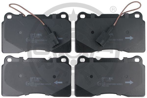 OPTIMAL BP-12122 Fren Sistemleri Fren Balatası - ALFA ROMEO GIULIETTA (940_) uyumlu