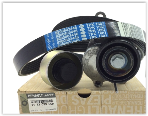 Kanallı Kayış Seti - RENAULT ORIJINAL - 117209956R Ürün Görseli