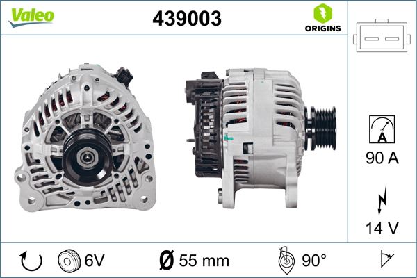 VALEO 439003 Elektrik Sistemi Alternatör - VW JETTA I (16) uyumlu