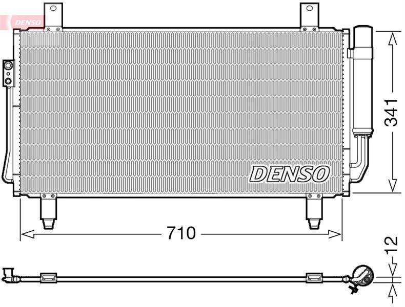 DENSO DCN45006 İklimlendirme Sistemi Klima Radyatörü - MITSUBISHI OUTLANDER III (GG_W, GF_W, ZJ, ZL, ZK) uyumlu
