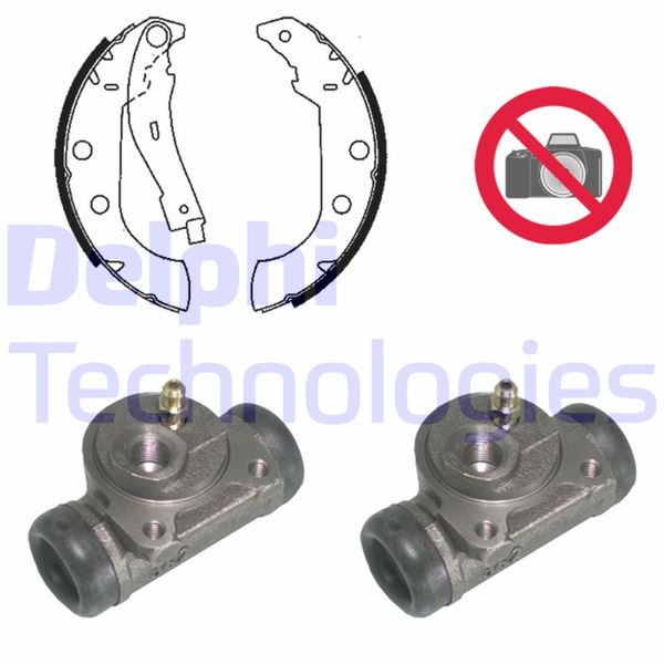 DELPHI KP763 Fren Sistemleri Fren Pabucu - PEUGEOT 405 I (15B) uyumlu