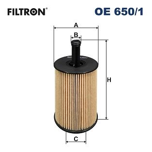 FILTRON OE 650/1 Motor Yağ Filtresi - VW CADDY III Kasa/büyük limuzin (2KA, 2KH, 2CA, 2CH) uyumlu