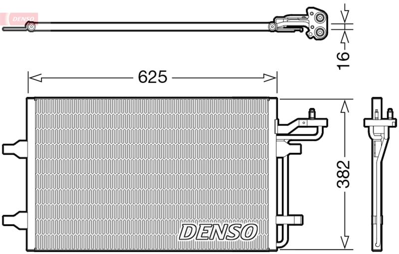 DENSO DCN33009 İklimlendirme Sistemi Klima Radyatörü - VOLVO C30 (533) uyumlu