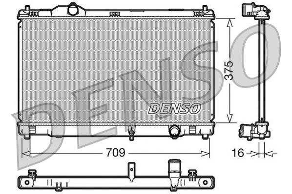 DENSO DRM51001 Soğutma Sistemi Su Soğutucu & Parçaları - LEXUS IS II (_E2_) uyumlu