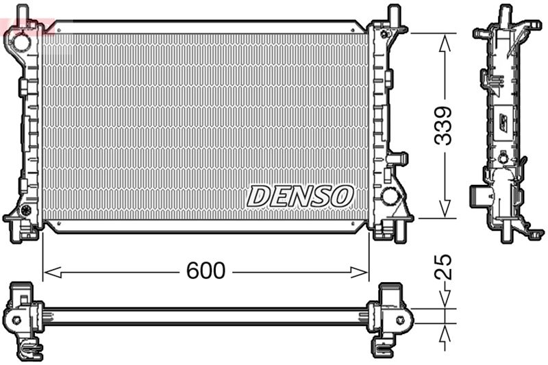DENSO DRM10003 Soğutma Sistemi Su Soğutucu & Parçaları - FORD FOCUS I (DAW, DBW) uyumlu