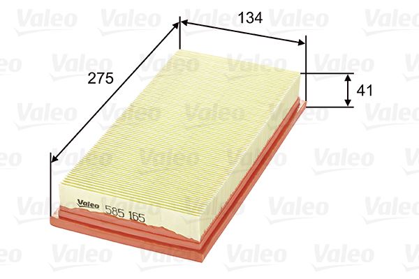 VALEO 585165 Motor Hava Filtresi - AUDI 80 B2 Sedan (811, 813, 814, 819, 853) uyumlu