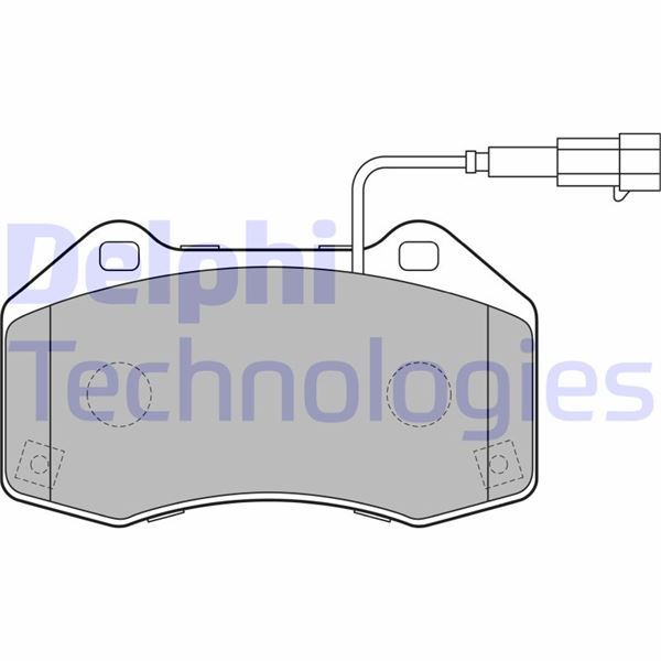 DELPHI LP2280 Fren Sistemleri Fren Balatası - ABARTH 500 / 595 / 695 uyumlu