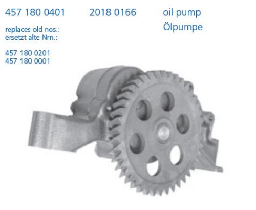 LASO 20180166 Motor Yağ Pompası - MERCEDES-BENZ AXOR 2 uyumlu
