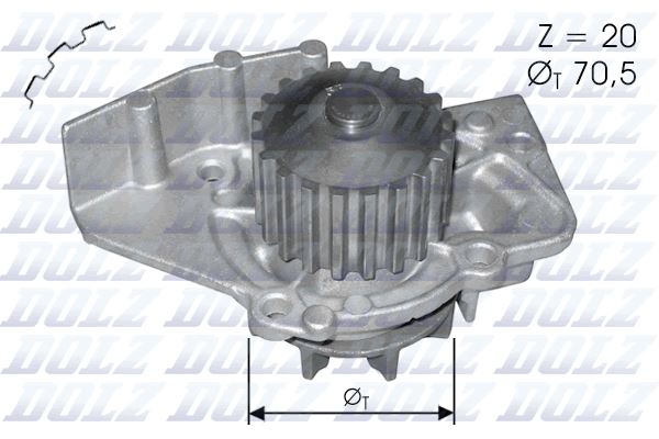 DOLZ C120 Motor Devirdaim - PEUGEOT 206 Hatchback (2A/C) uyumlu