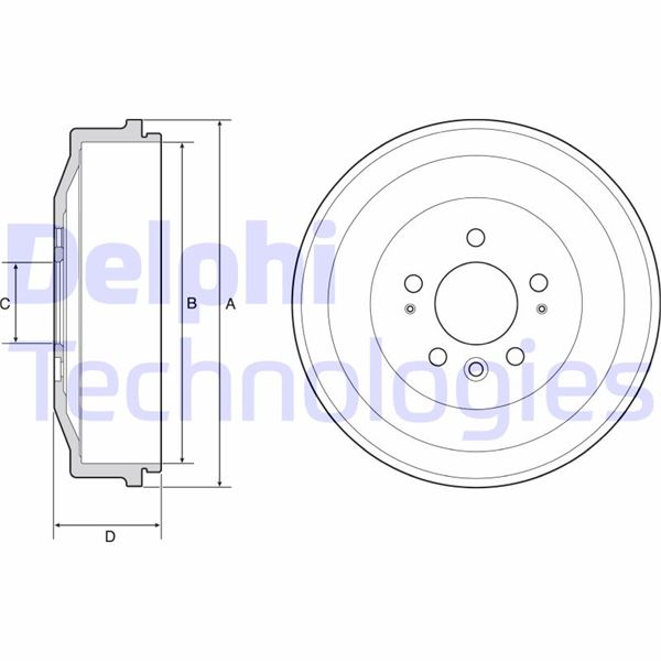 DELPHI BF558 Fren Sistemleri Fren Kampanası - VW AMAROK (2HA, 2HB, S1B, S6B, S7A, S7B, AGD) uyumlu