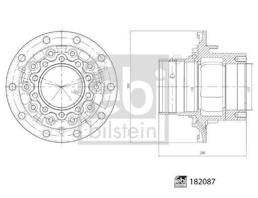 FEBI BILSTEIN 182087 Tekerlek & Aks Parçaları Teker Rulmanı - MERCEDES-BENZ AXOR 2 uyumlu