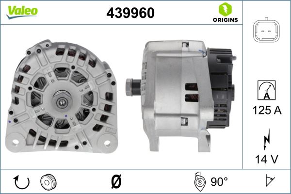 VALEO 439960 Elektrik Sistemi Alternatör - RENAULT KANGOO Express (FC0/1_) uyumlu