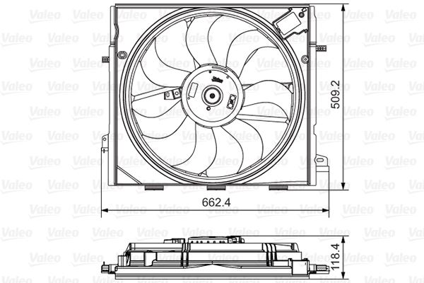 VALEO 696873 Soğutma Sistemi Fan - RENAULT ESPACE V (JR_) uyumlu
