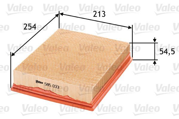 VALEO 585033 Motor Hava Filtresi - OPEL OMEGA A (V87) uyumlu