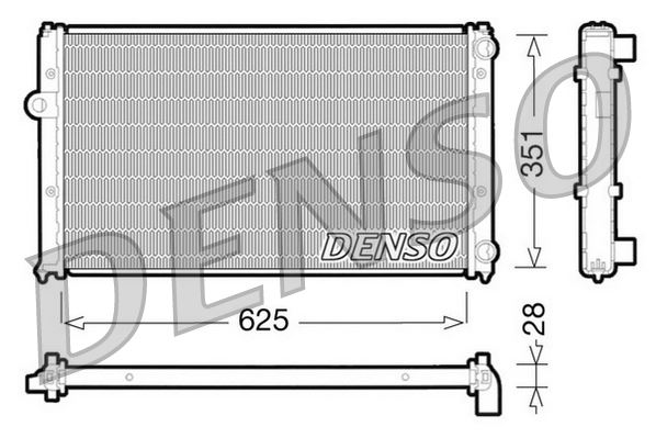 DENSO DRM26001 Soğutma Sistemi Su Soğutucu & Parçaları - VW GOLF III (1H1) uyumlu