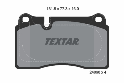 TEXTAR 2409803 Fren Sistemleri Fren Balatası - ASTON MARTIN VIRAGE Vantage uyumlu