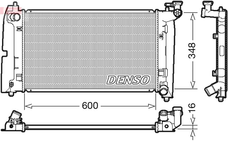 DENSO DRM50085 Soğutma Sistemi Su Soğutucu & Parçaları - TOYOTA COROLLA Station wagon (_E12_) uyumlu