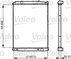VALEO 733514 Soğutma Sistemi Su Soğutucu & Parçaları - MERCEDES-BENZ ACTROS MP2 / MP3 uyumlu