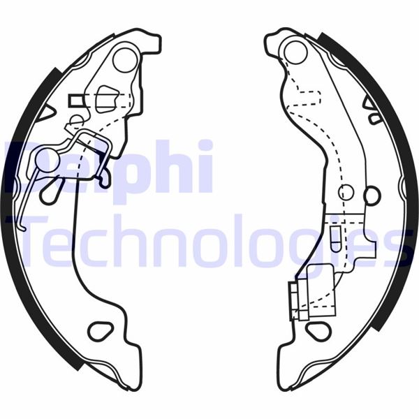 DELPHI LS1858 Fren Sistemleri Fren Pabucu - FIAT PUNTO (188_) uyumlu