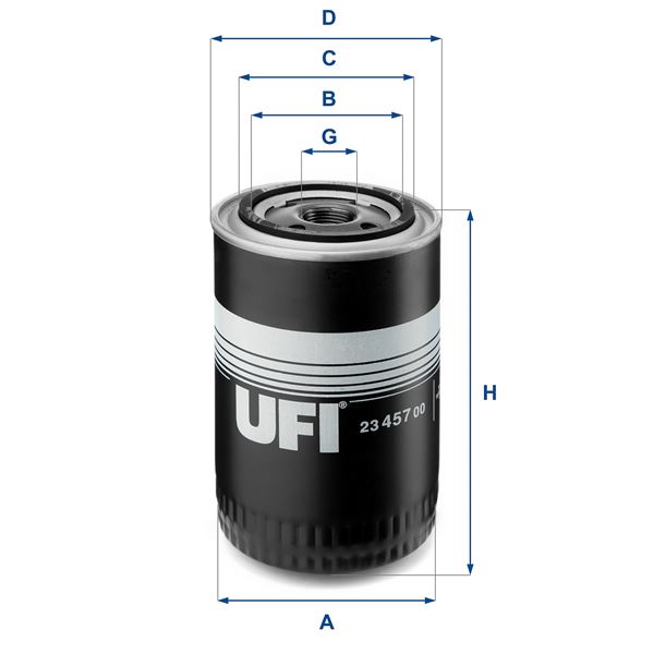 UFI 23.457.00 Motor Yağ Filtresi - PEUGEOT BOXER Minibüs/Otobüs (244, Z_) uyumlu
