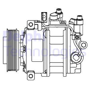 DELPHI CS20546 İklimlendirme Sistemi Kompresör Parçaları - AUDI A4 B6 (8E2) uyumlu
