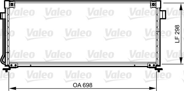 VALEO 814259 İklimlendirme Sistemi Klima Radyatörü - SUBARU LEGACY II (BD) uyumlu