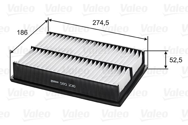 VALEO 585236 Motor Hava Filtresi - MAZDA 5 (CW) uyumlu