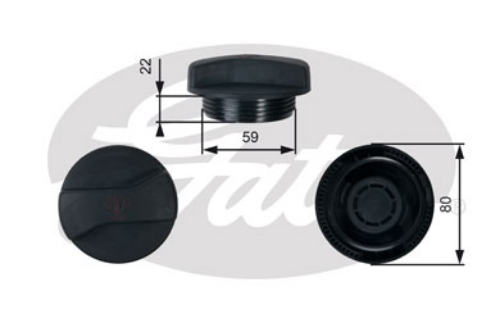 GATES RC245 Soğutma Sistemi İmbusat Deposu - AUDI Q7 (4LB) uyumlu