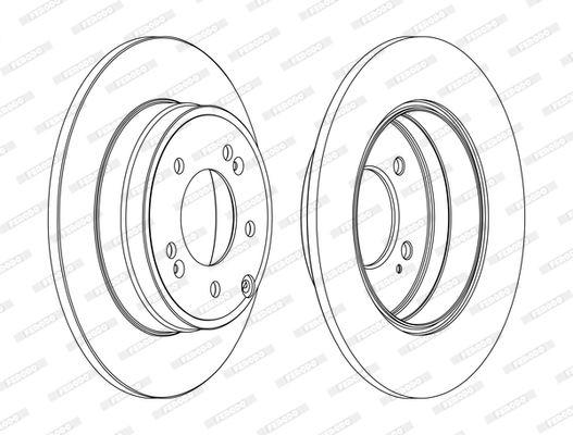 FERODO DDF1787C Fren Sistemleri Fren Diski - HYUNDAI GRANDEUR (TG) uyumlu