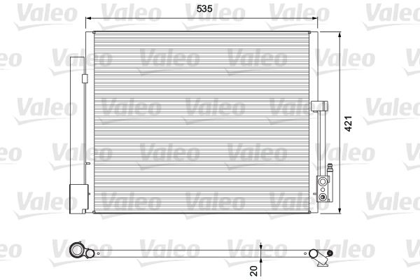 VALEO 814382 İklimlendirme Sistemi Klima Radyatörü - OPEL MERIVA B MPV (S10) uyumlu