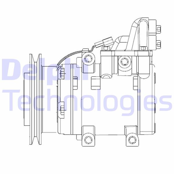 DELPHI CS20524 İklimlendirme Sistemi Kompresör Parçaları - FORD RANGER (ET) uyumlu
