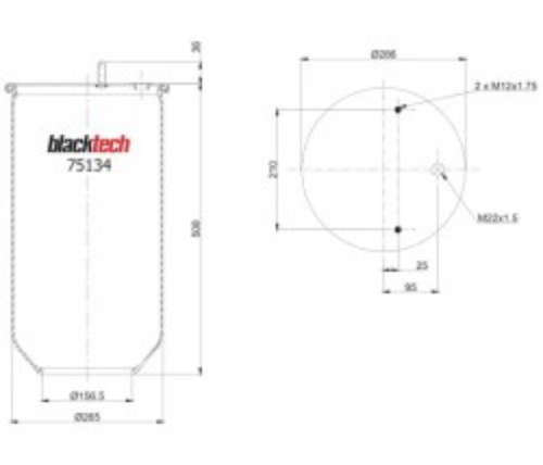 Vibracoustic RML75134 Süspansiyon Sistemi Süspansiyon Körüğü