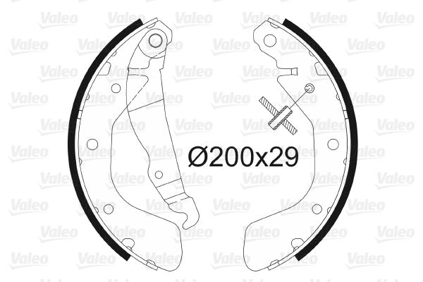 VALEO 562077 Fren Sistemleri Fren Pabucu - OPEL CORSA A Hatchback (S83) uyumlu