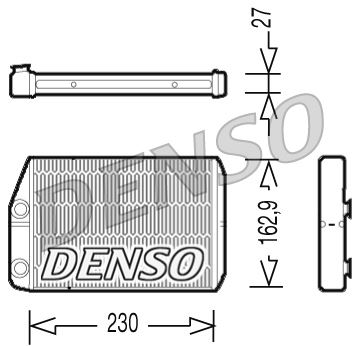 DENSO DRR09034 İklimlendirme Sistemi İç Mekan Isı Değiştirici - FIAT DUCATO Panelvan/Van (250_) uyumlu
