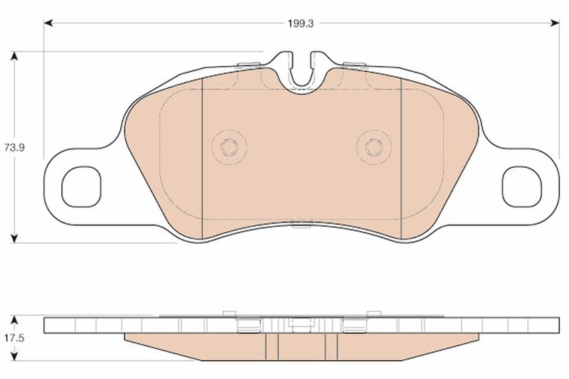 TRW GDB1990 Fren Sistemleri Fren Balatası - PORSCHE 911 (991) uyumlu