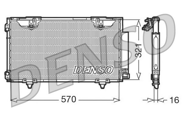DENSO DCN50010 İklimlendirme Sistemi Klima Radyatörü - TOYOTA CARINA E VI Sedan (_T19_) uyumlu