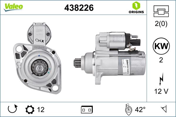 VALEO 438226 Elektrik Sistemi Marş Motoru - VW PASSAT B7 (362) uyumlu