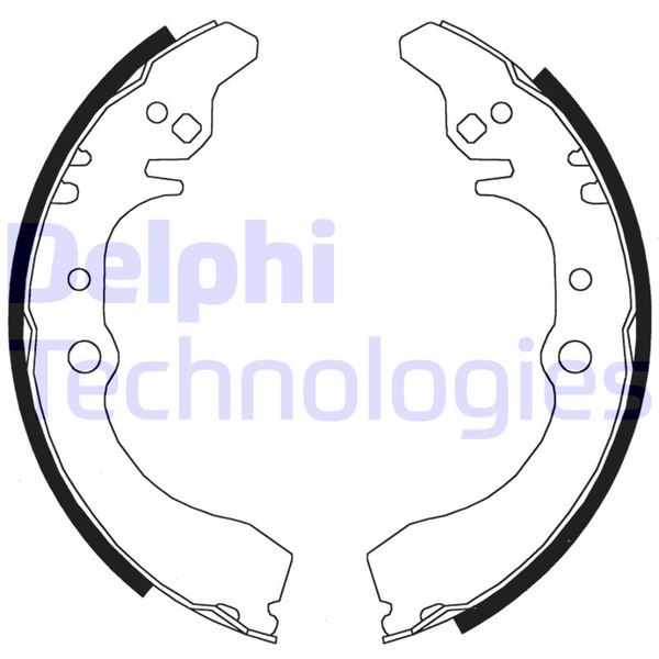 DELPHI LS1823 Fren Sistemleri Fren Pabucu - DAIHATSU GRAN MOVE (G3) uyumlu